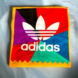 Yellow Adidas T-Shirt w/ Multicolor Logo